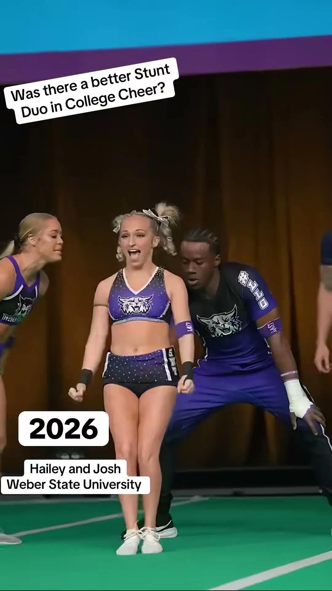 Weber State University Partner Stunt at NCA & NDA College Nationals, photo 4 from the Cheer Weekly video