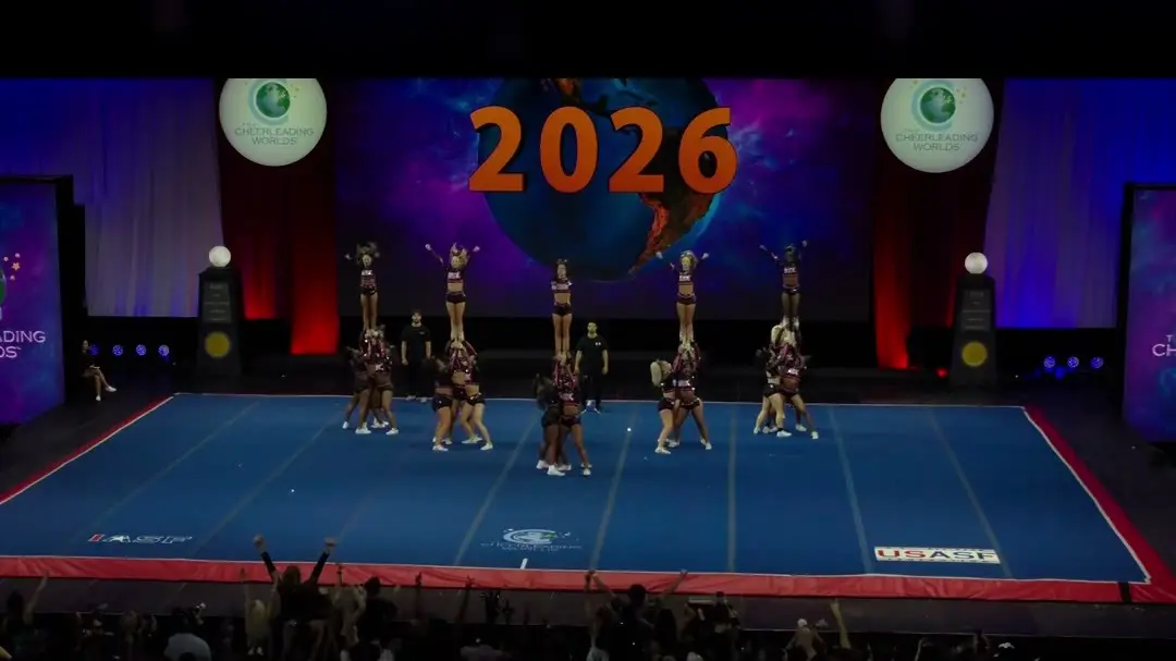 Cheer Extreme - Raleigh SSX at The Cheerleading Worlds 2026, photo 2 from the Cheer Weekly video