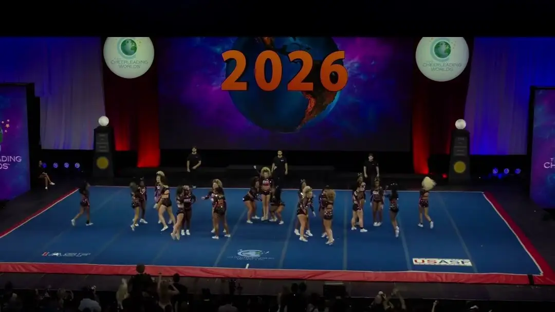 Cheer Extreme - Raleigh SSX at The Cheerleading Worlds 2026, photo 4 from the Cheer Weekly video