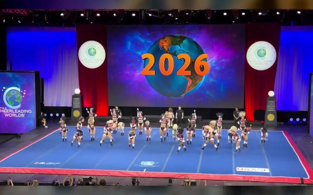 Top Gun All Stars Lady Jags at The Cheerleading Worlds 2026, photo 1 from the Cheer Weekly video