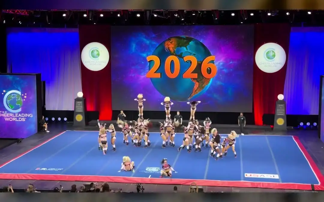 Top Gun All Stars Lady Jags at The Cheerleading Worlds 2026, photo 2 from the Cheer Weekly video