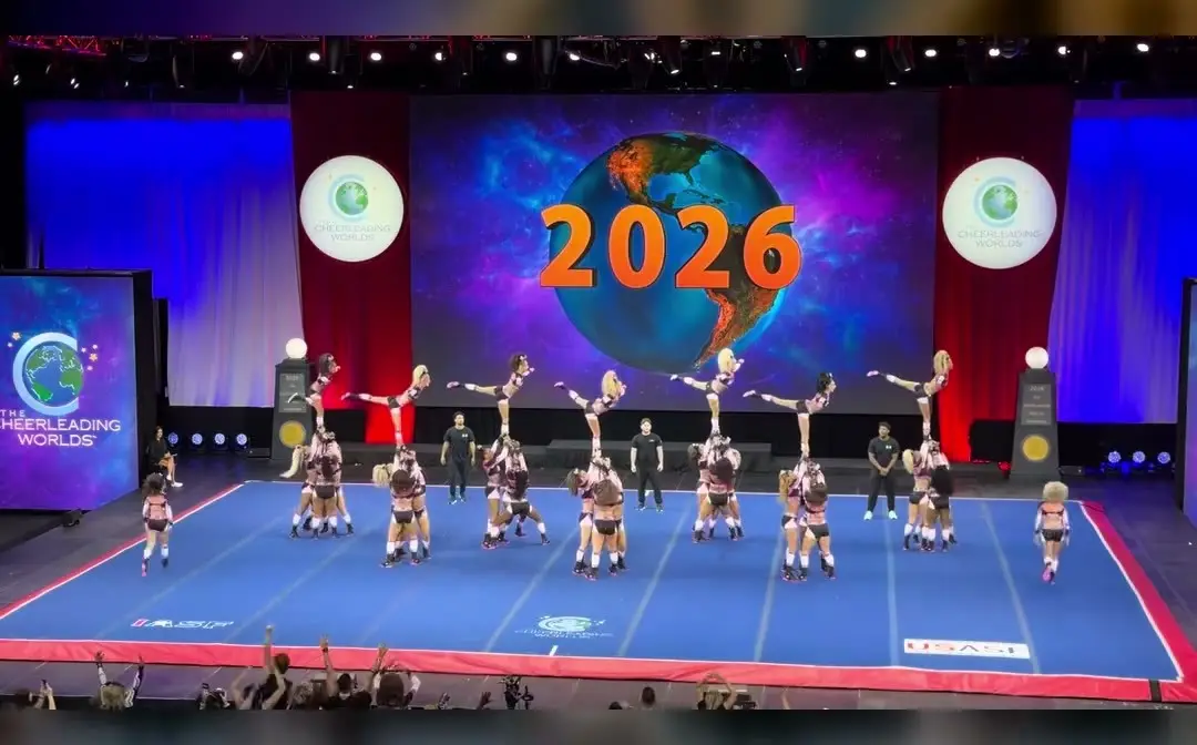 Top Gun All Stars Lady Jags at The Cheerleading Worlds 2026, photo 4 from the Cheer Weekly video