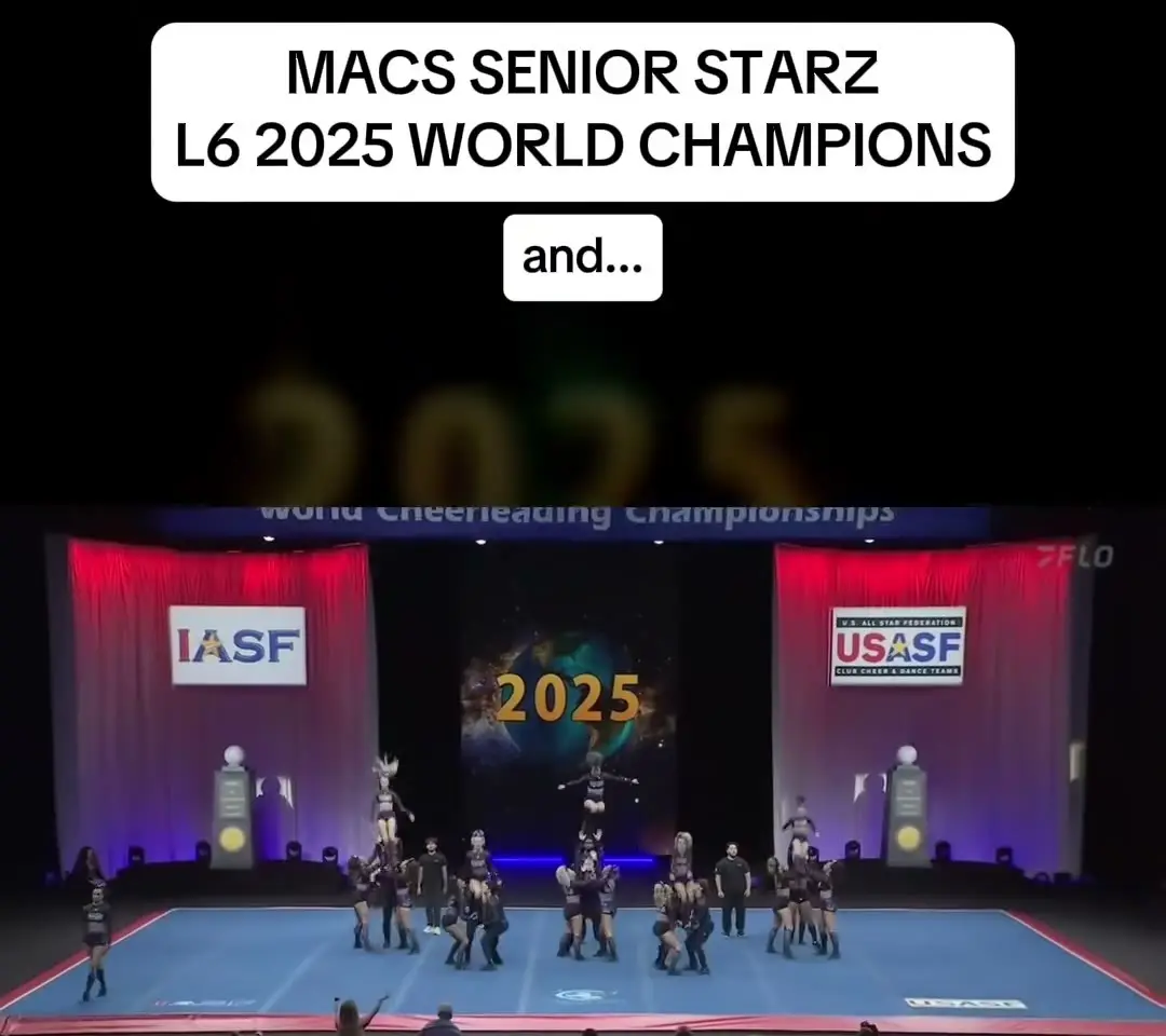 Macs Allstar Cheer Senior Starz at The Cheerleading Worlds 2026, photo 2 from the Cheer Weekly video