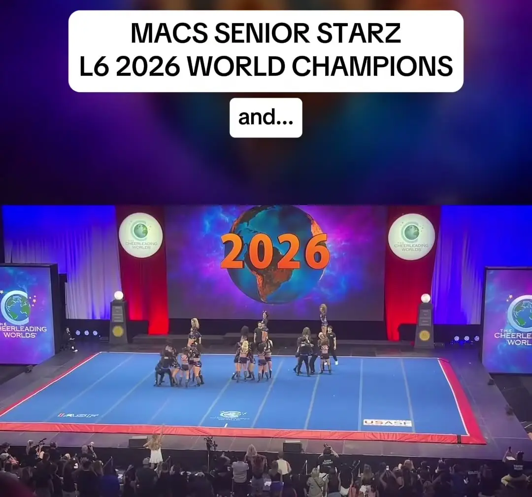 Macs Allstar Cheer Senior Starz at The Cheerleading Worlds 2026, photo 4 from the Cheer Weekly video