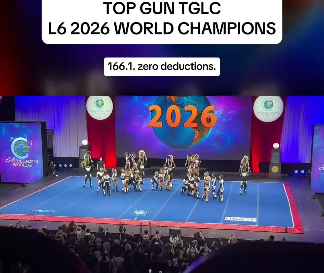 Top Gun All Stars TGLC at The Cheerleading Worlds 2026, photo 1 from the Cheer Weekly video