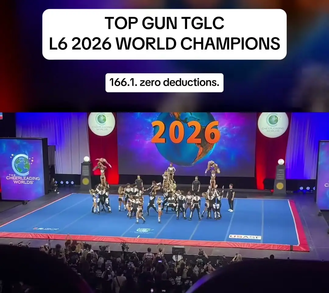 Top Gun All Stars TGLC at The Cheerleading Worlds 2026, photo 2 from the Cheer Weekly video
