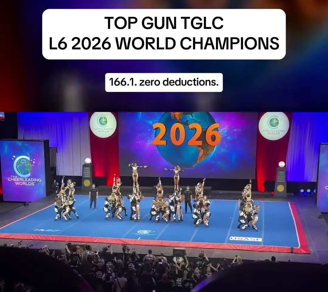 Top Gun All Stars TGLC at The Cheerleading Worlds 2026, photo 3 from the Cheer Weekly video