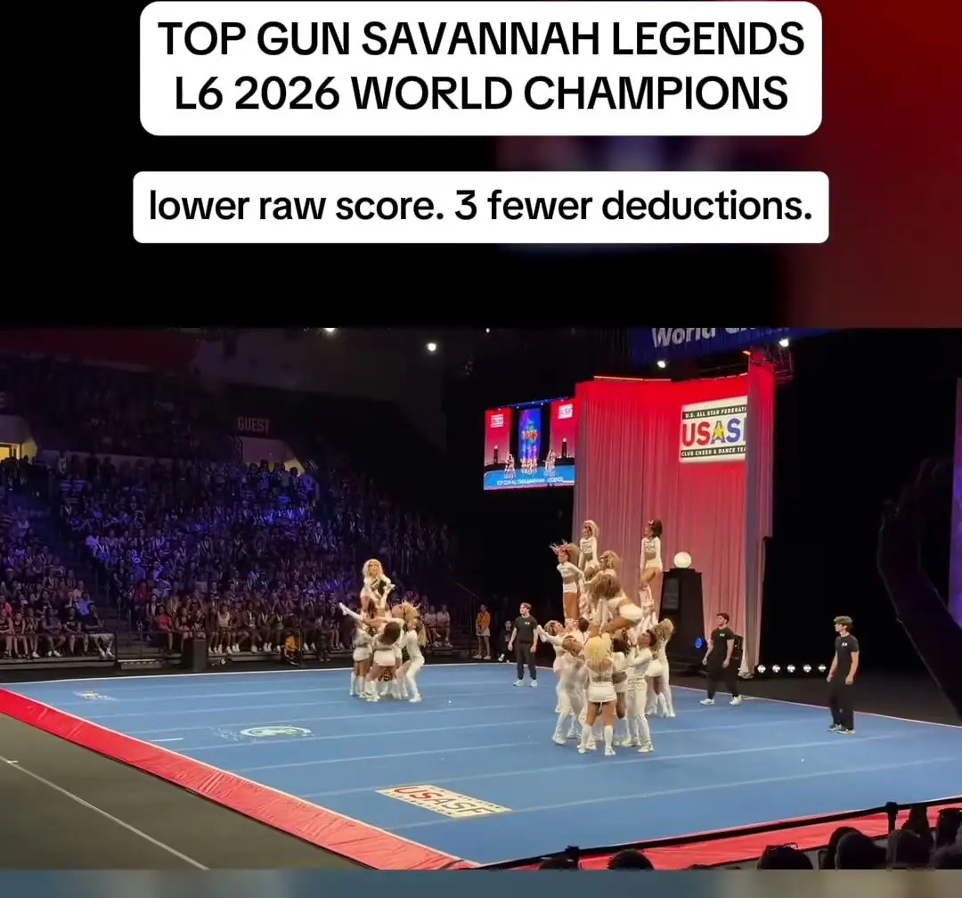 Top Gun All Stars Savannah Legends at The Cheerleading Worlds 2026, photo 2 from the Cheer Weekly video