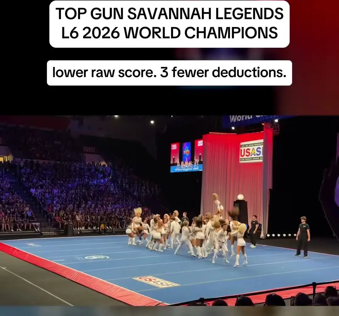 Top Gun All Stars Savannah Legends at The Cheerleading Worlds 2026, photo 3 from the Cheer Weekly video