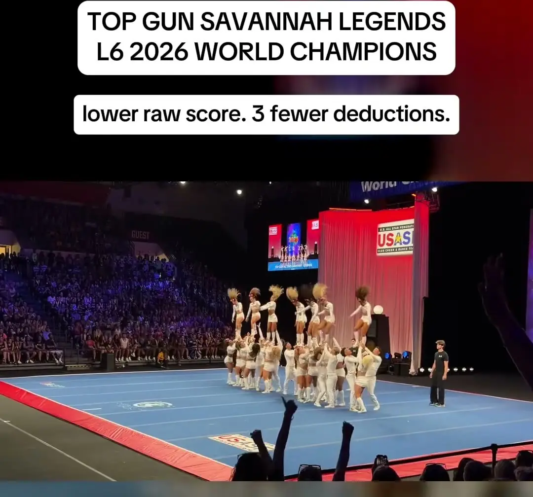 Top Gun All Stars Savannah Legends at The Cheerleading Worlds 2026, photo 4 from the Cheer Weekly video