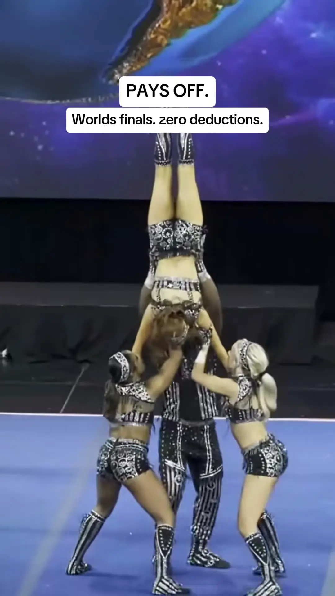 Prodigy All Stars Midnight at The Cheerleading Worlds 2026, photo 2 from the Cheer Weekly video