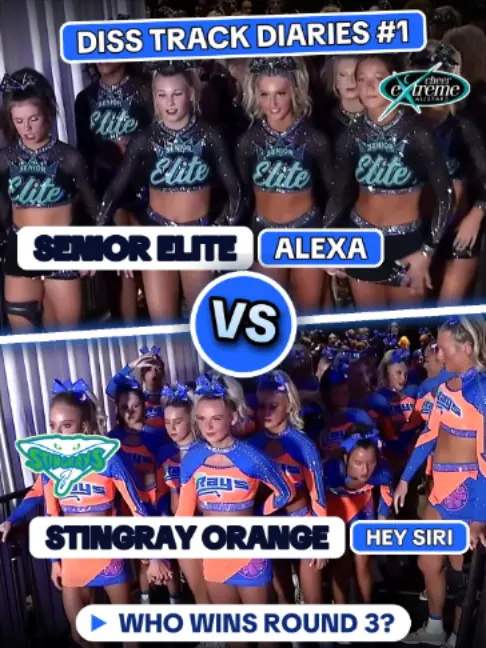 Stingray Orange 'Hey Siri' vs Cheer Extreme Senior Elite 'Alexa': Cheer Music Diss Track — video