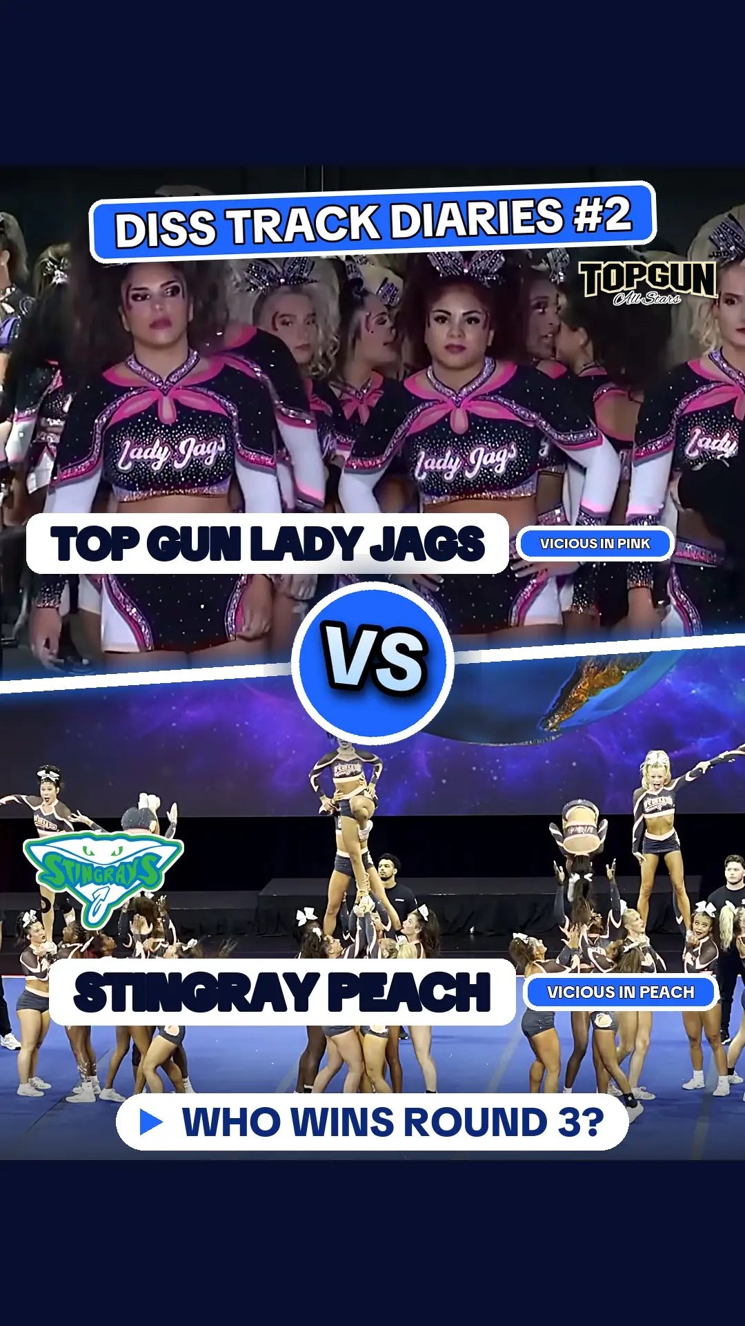 Lady Jags 'Vicious in Pink' vs Stingray Peach 'Vicious in Peach': Cheer Music Diss Track — video